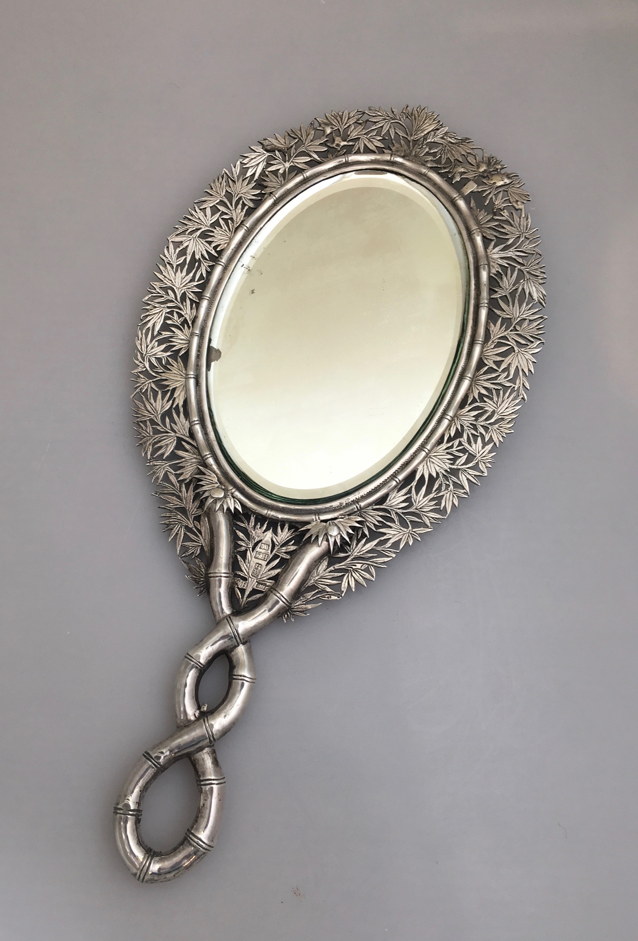 A Chinese Silver Hand Mirror Iain Marr Antiques