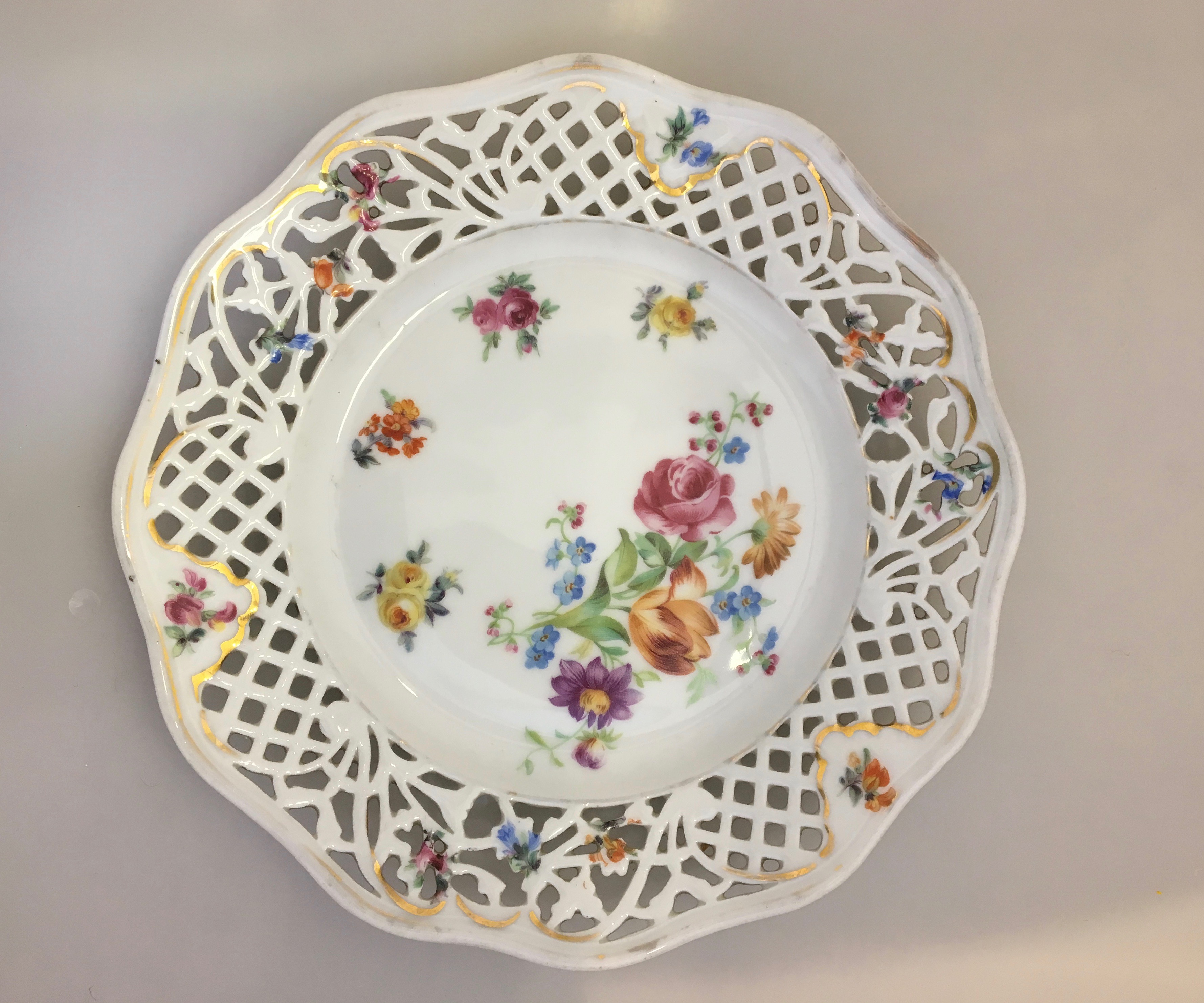 A Dresden Porcelain Plate Iain Marr Antiques