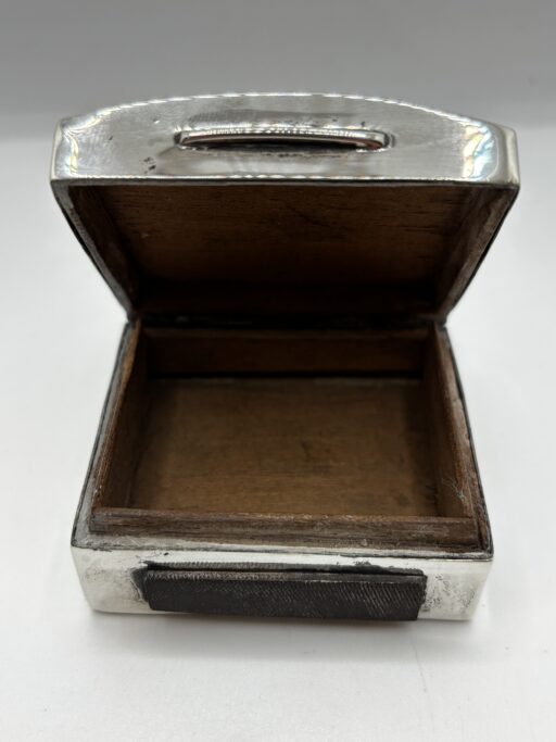 Black Watch silver matchbox, London 1910. - Image 3